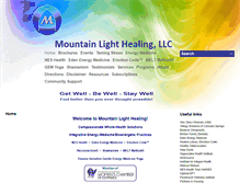 Tablet Screenshot of mountainlighthealing.com